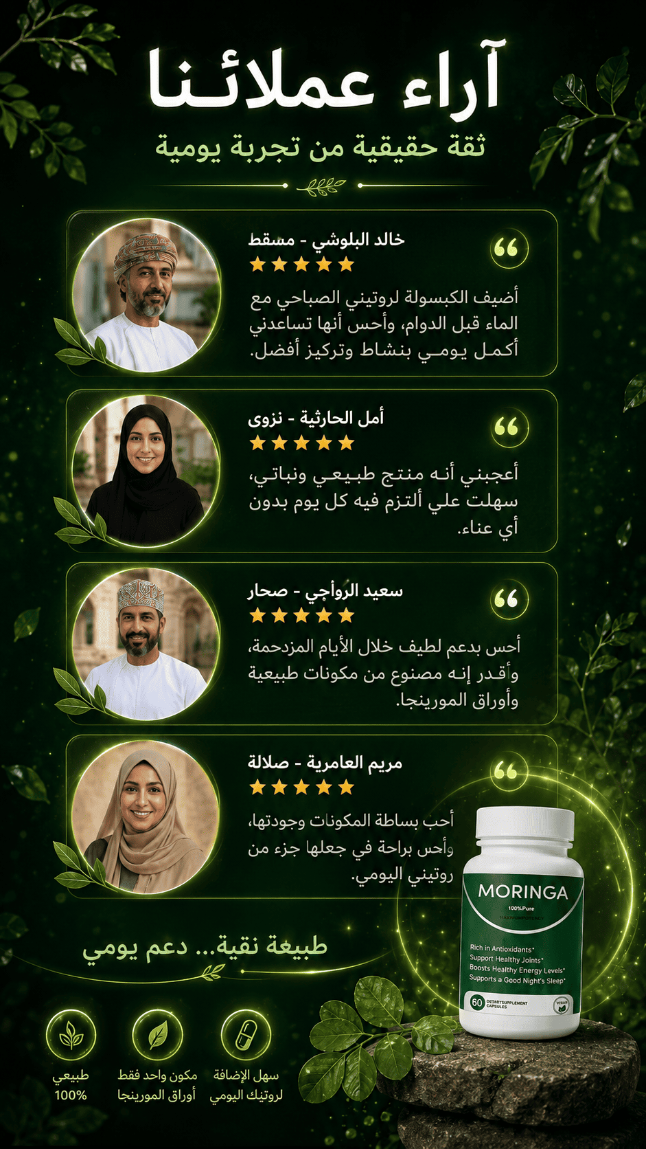 طريقة الاستخدام — كبسولتان يومياً