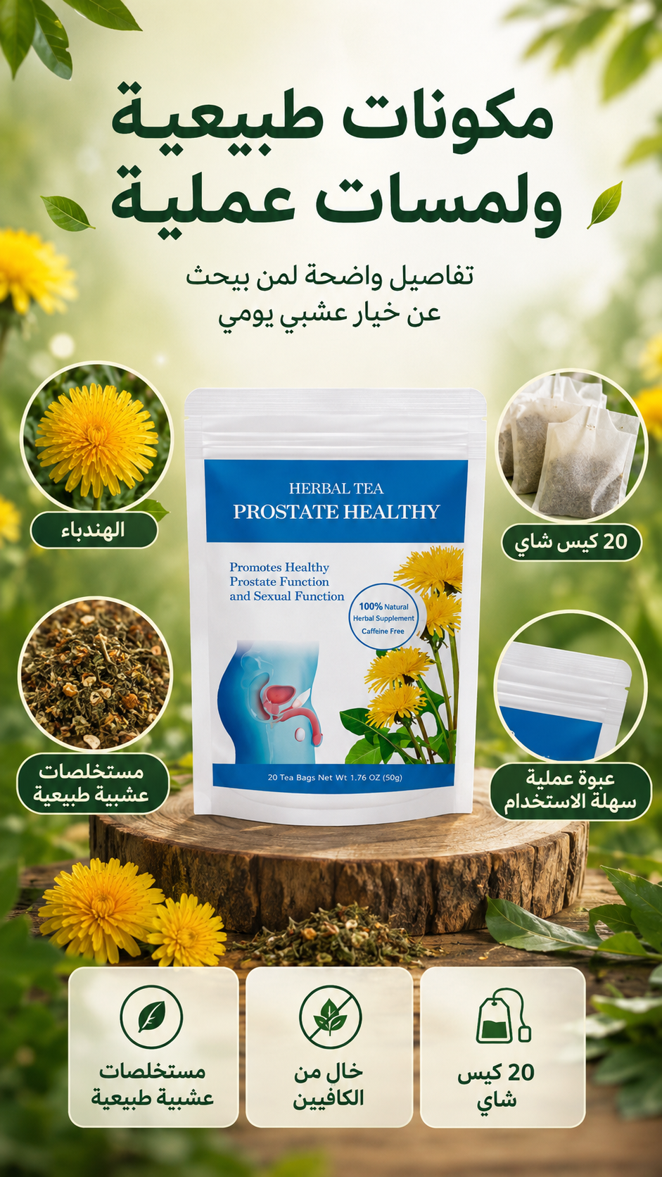 شاي البروستاتا للرجال ٤