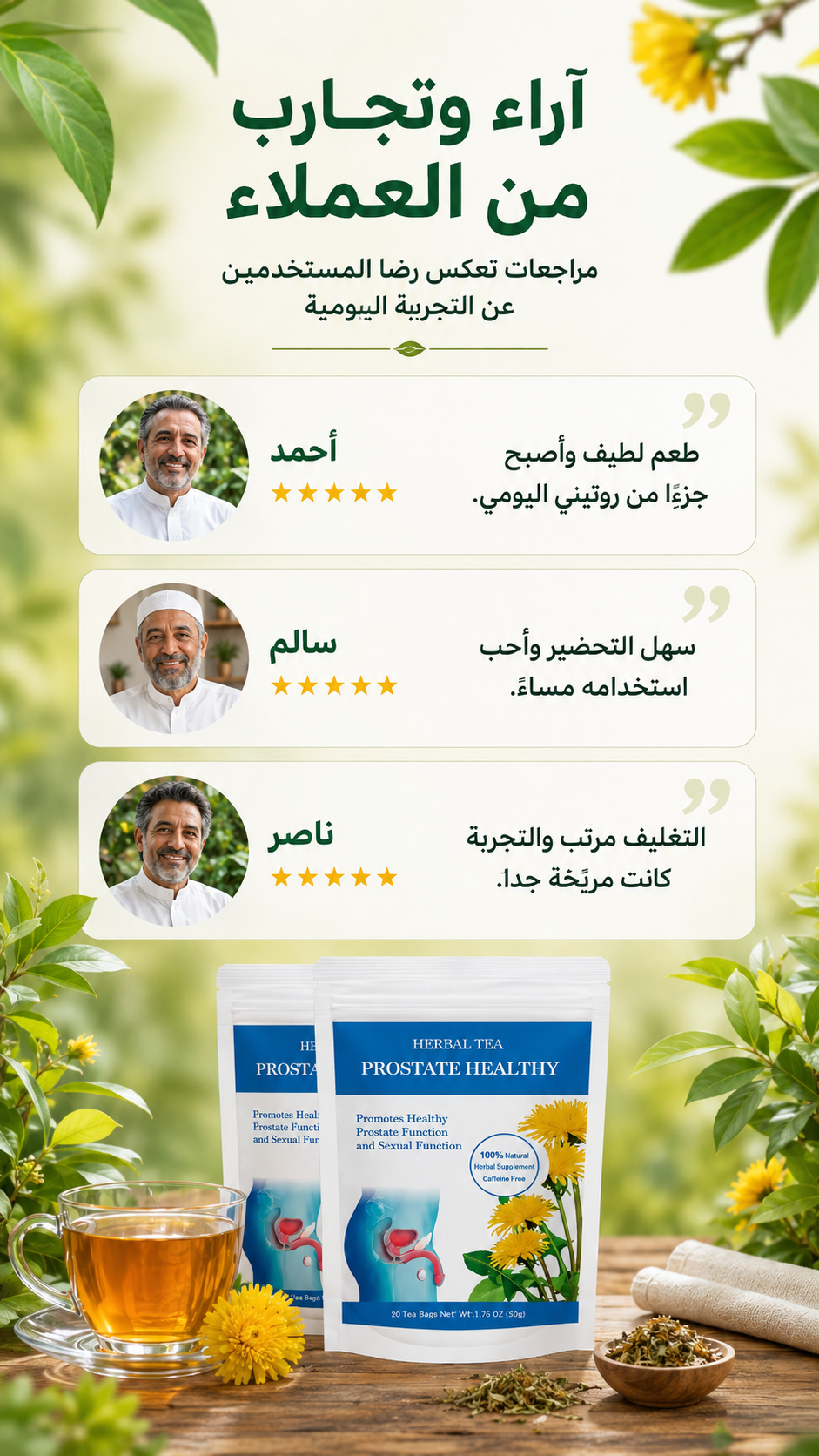 شاي البروستاتا للرجال ٦